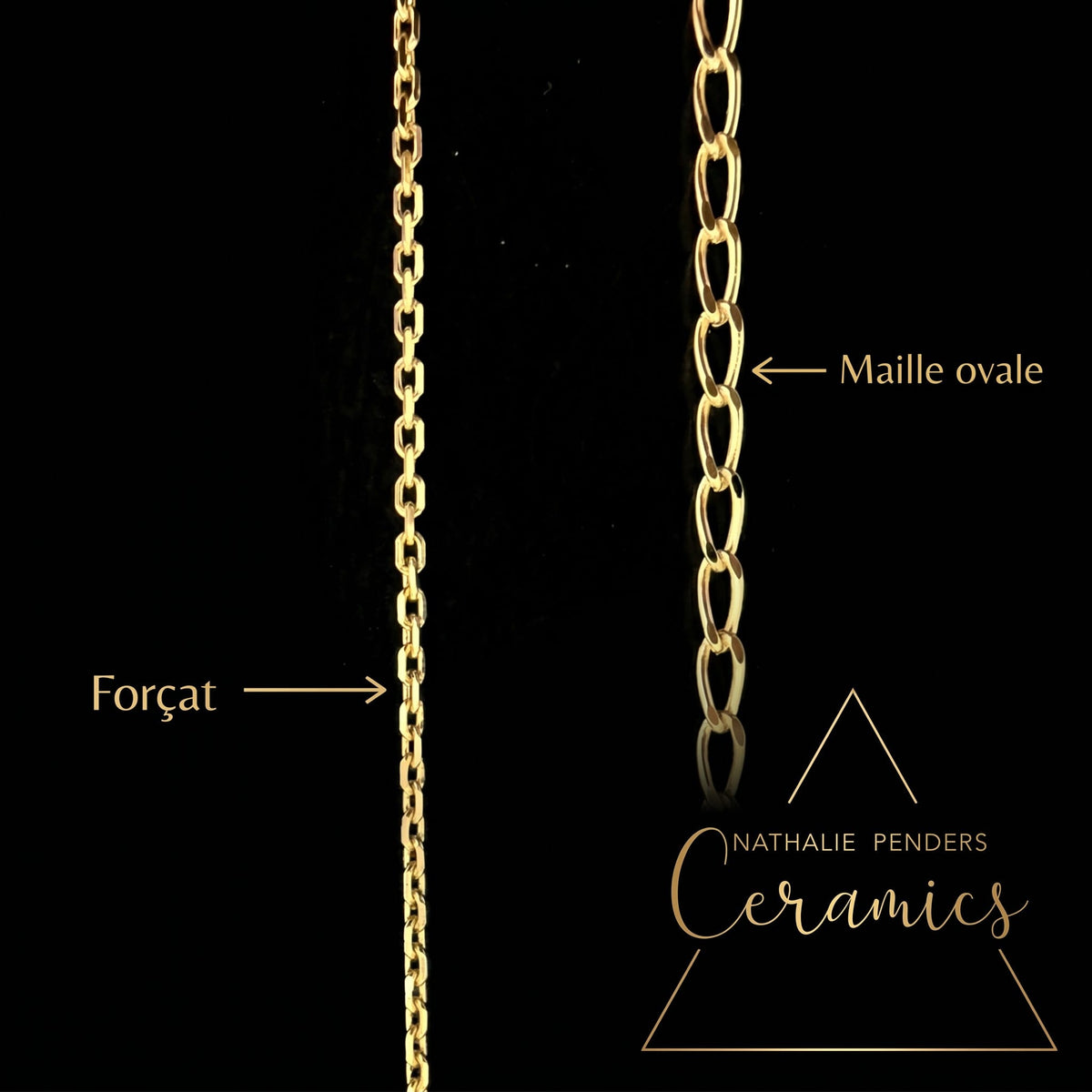 Collier pendentif étoile en porcelaine et or