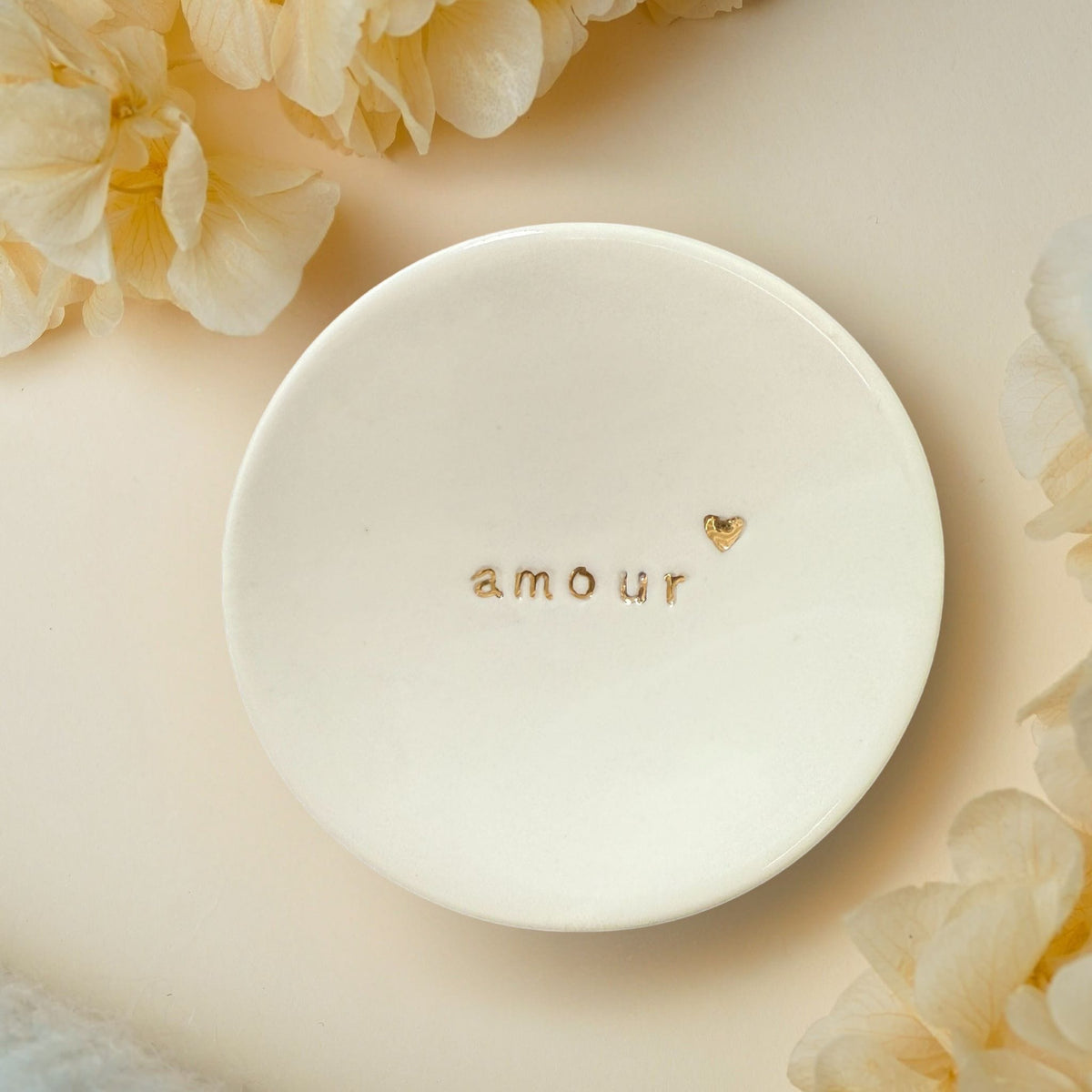 Coupelle en Porcelaine et Or - Amour