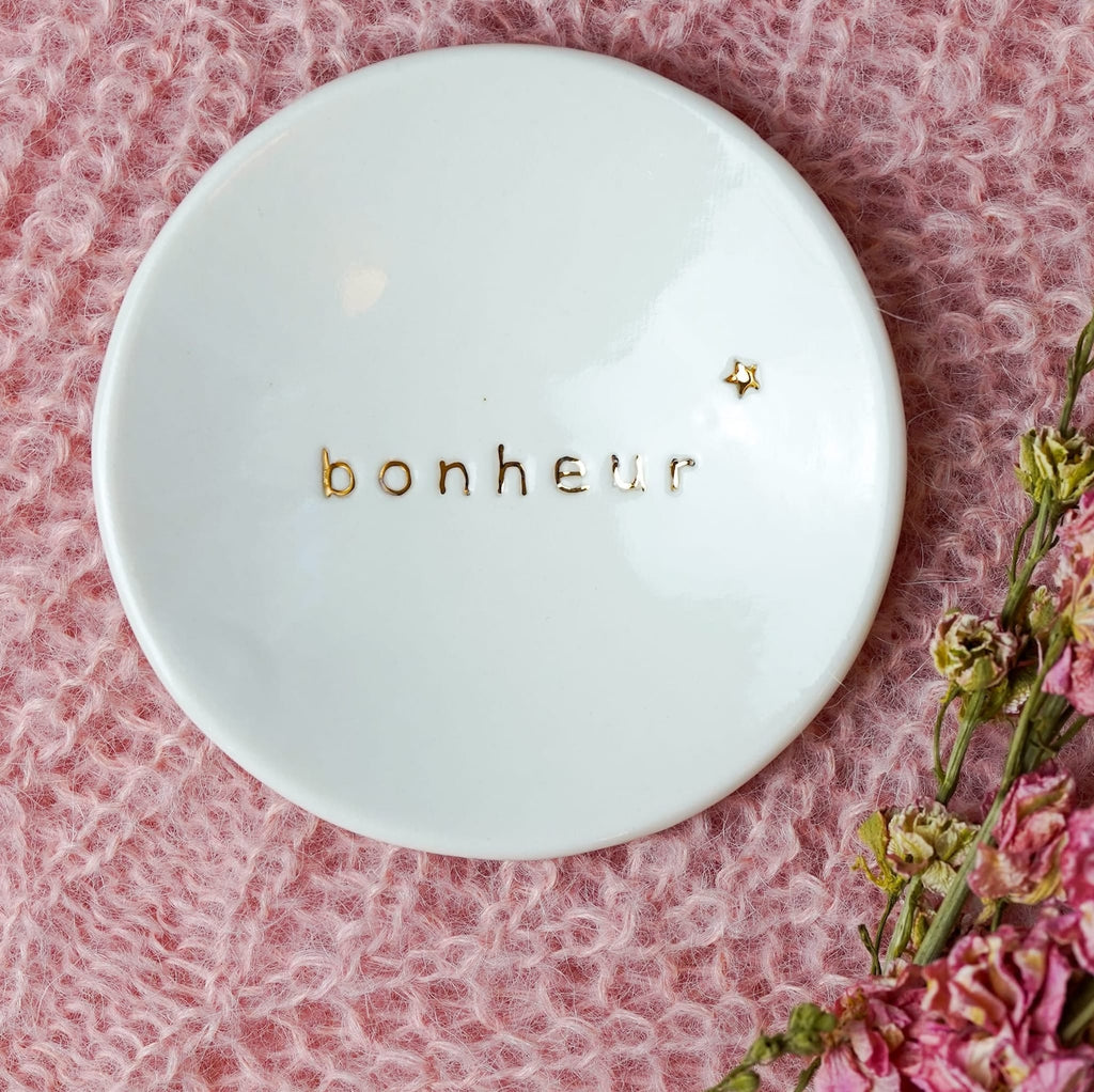 Coupelle Porcelaine et Or - bonheur