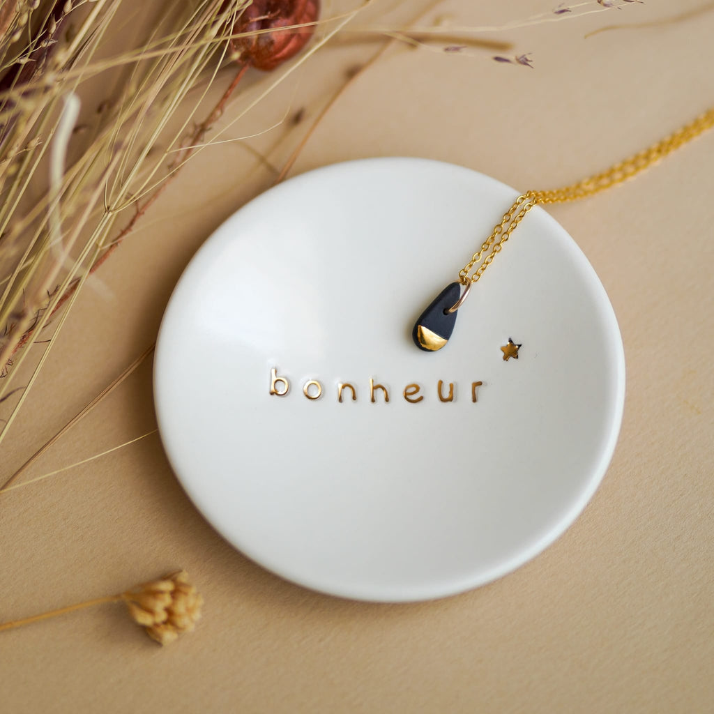 Coupelle Porcelaine et Or - bonheur