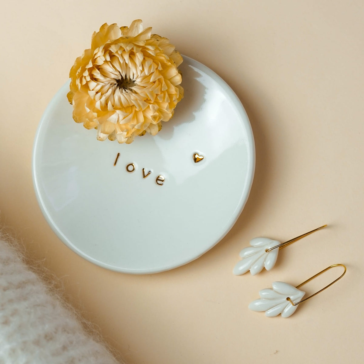 Coupelle Porcelaine et Or - Love