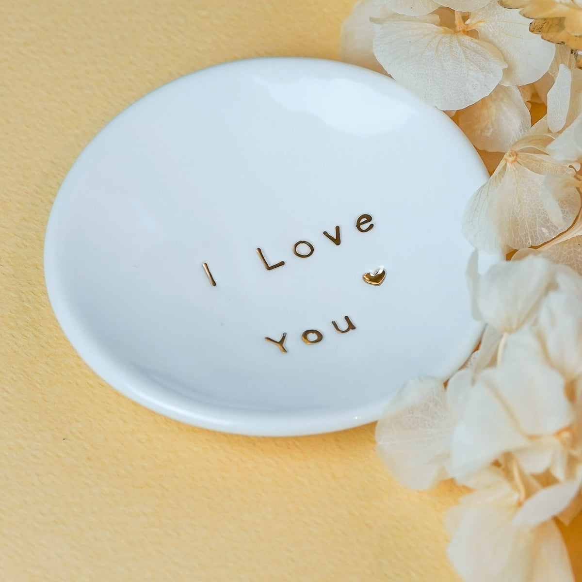 Coupelle Porcelaine et Or - I Love You