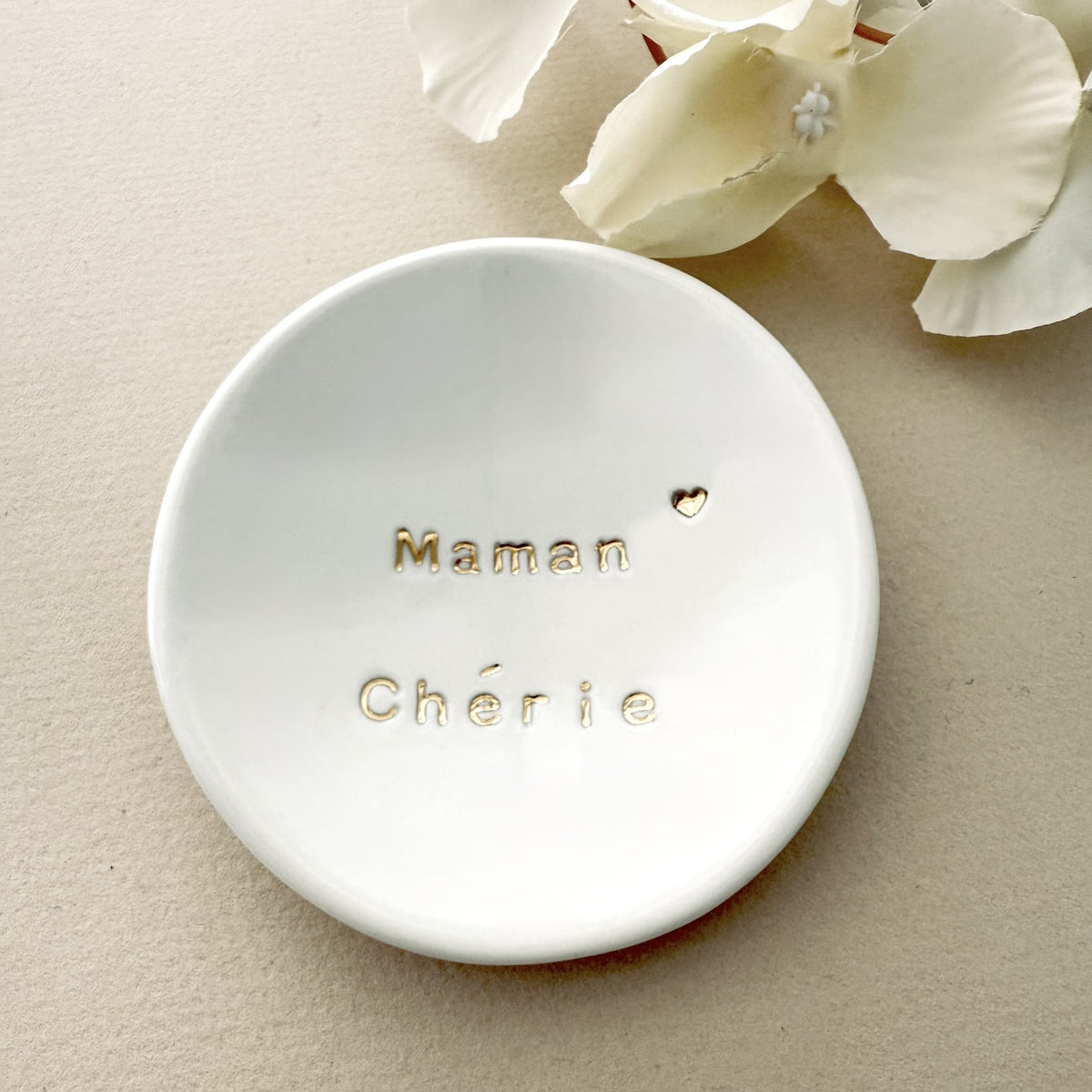 Coupelle Porcelaine et Or - Maman Chérie