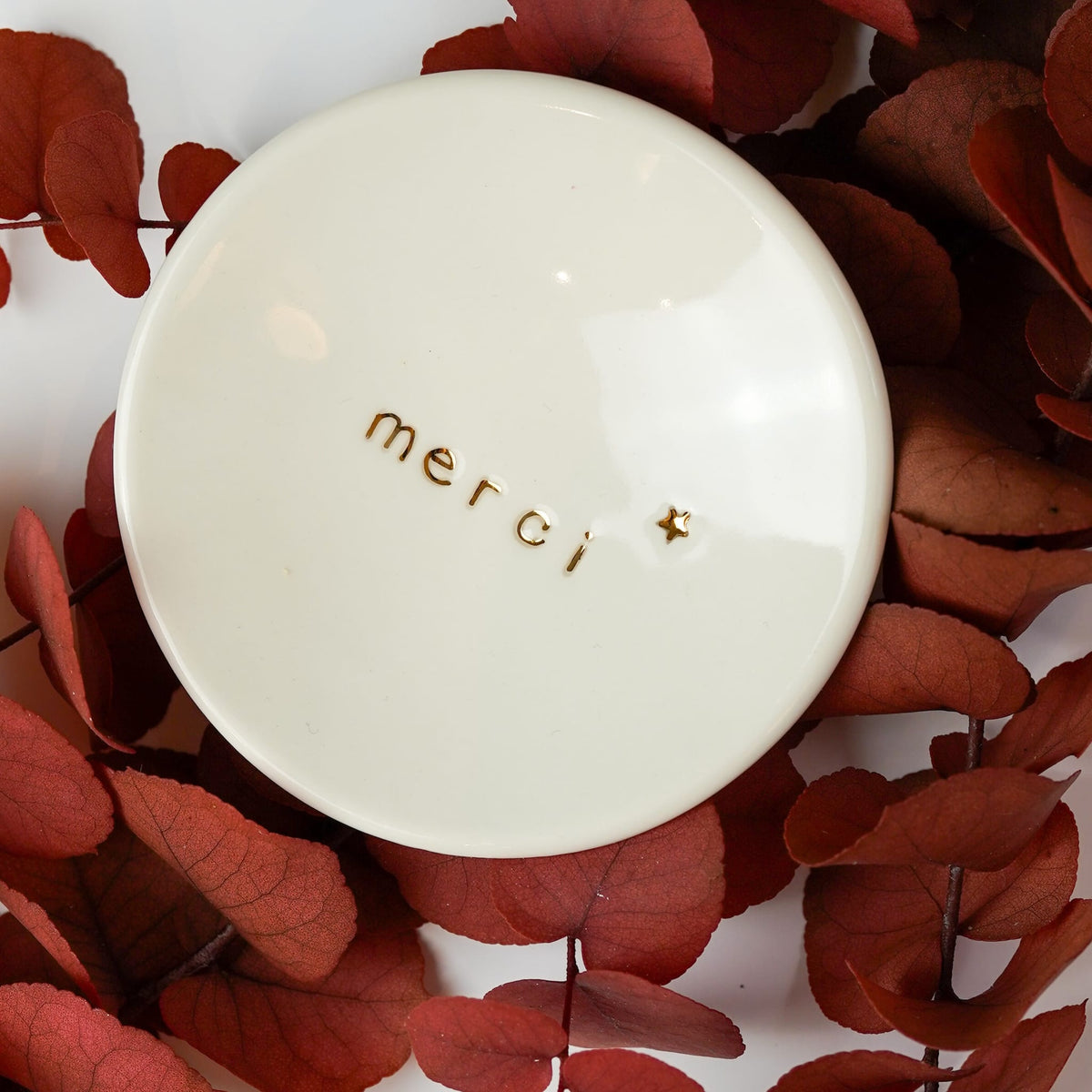 Coupelle Porcelaine et Or - Merci