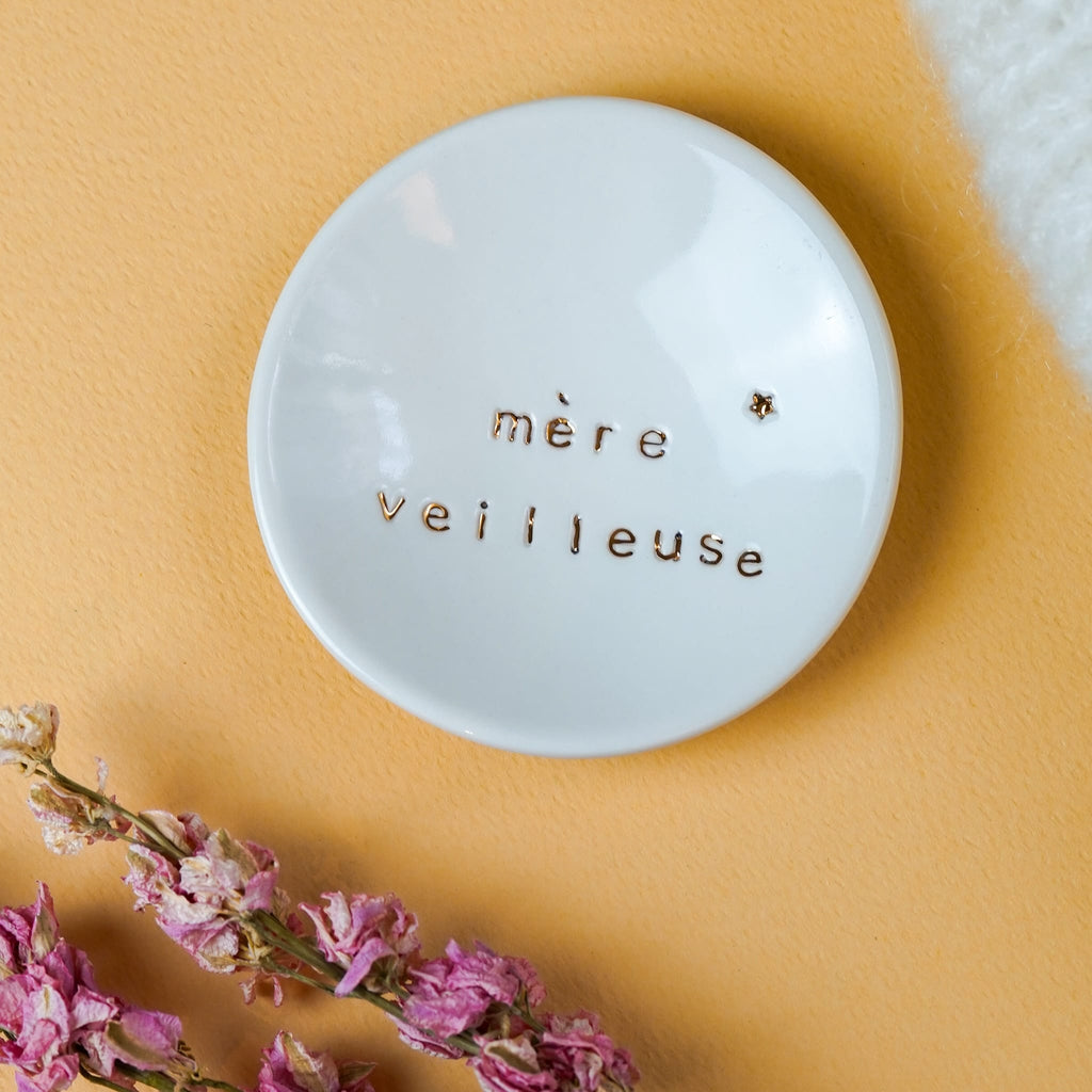 Coupelle Porcelaine et Or - Mère Veilleuse