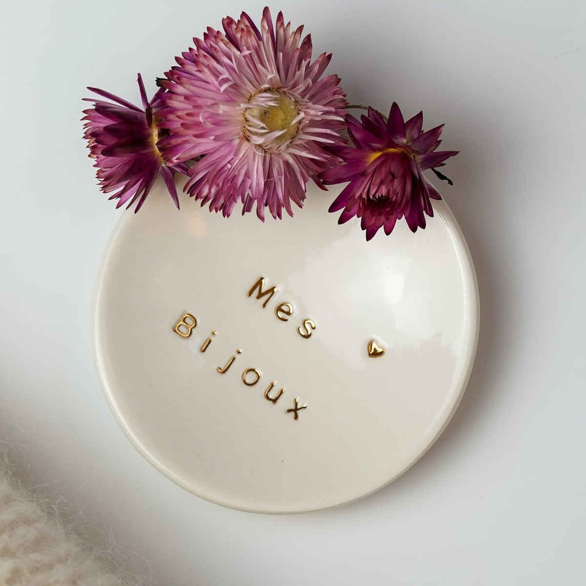 Coupelle Porcelaine et Or - Mes Bijoux