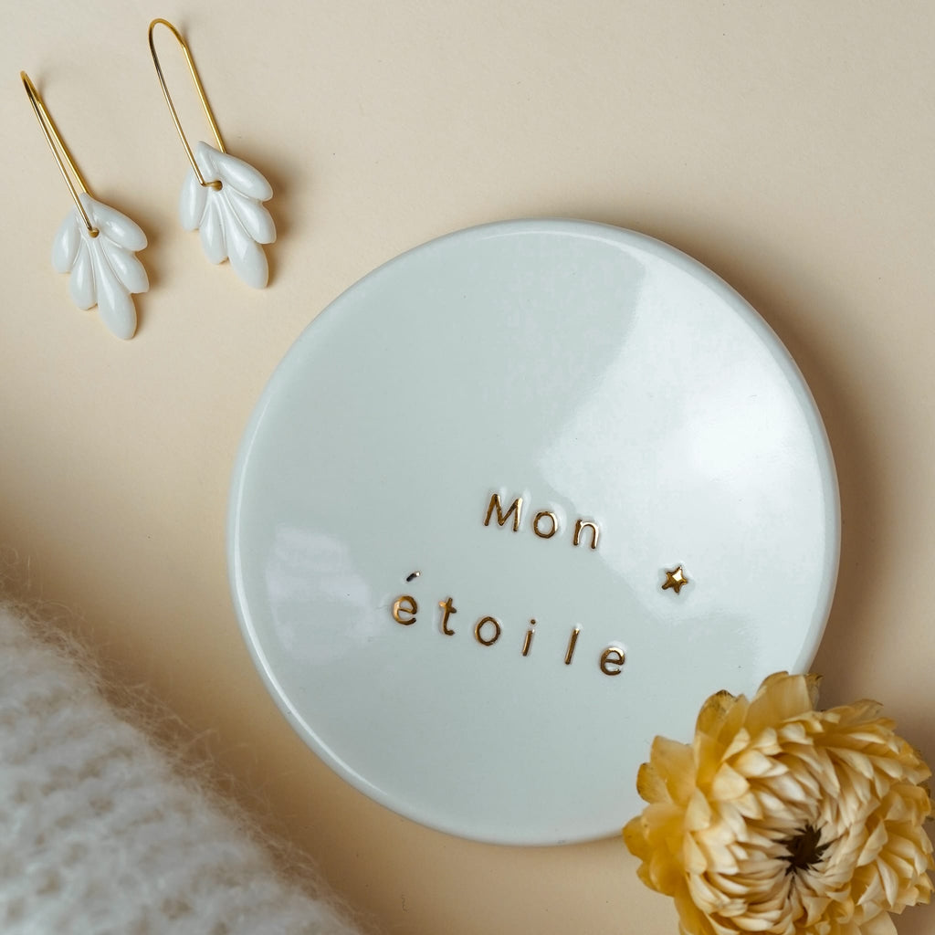 Coupelle Porcelaine et Or - Mon étoile