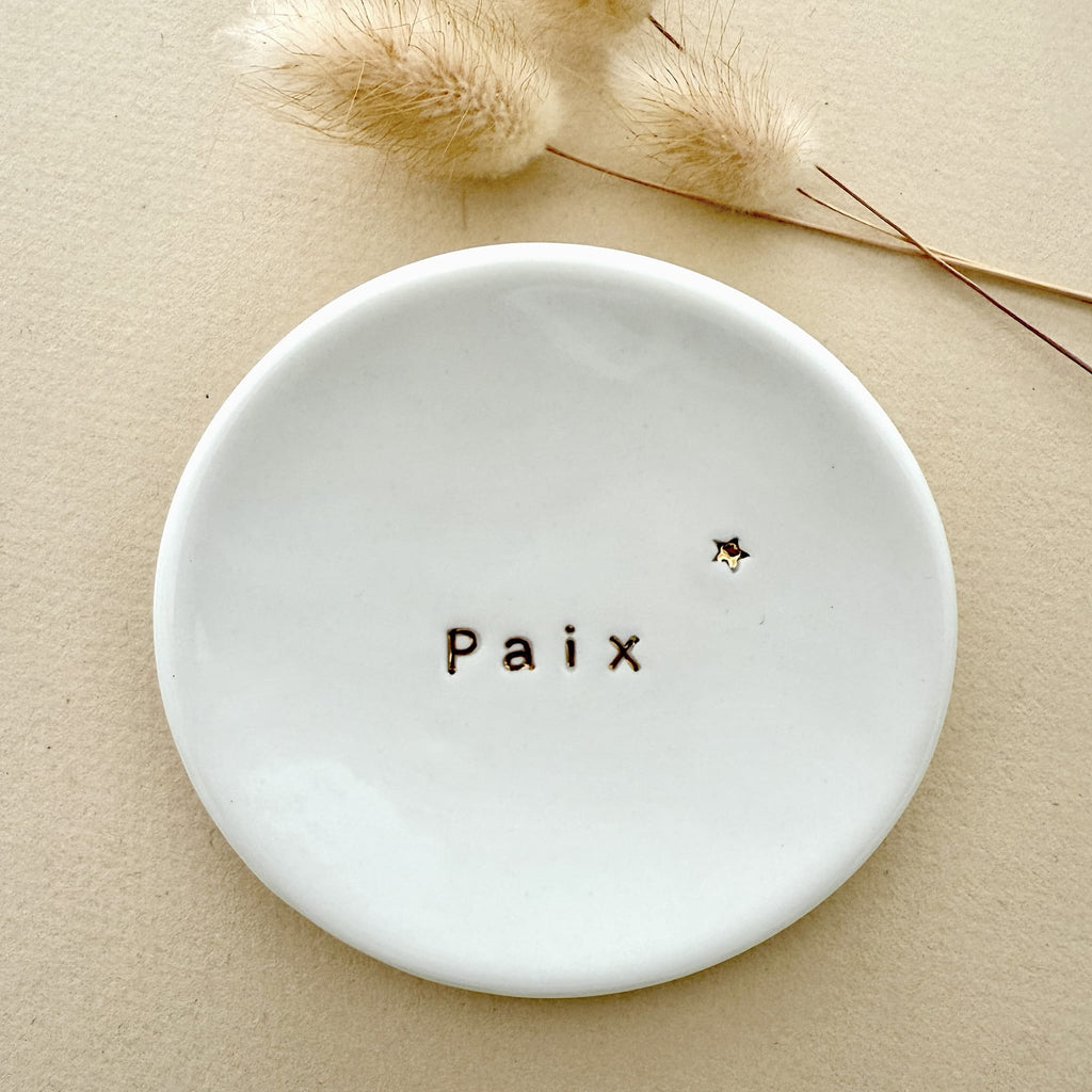 Coupelle Porcelaine et Or - Paix