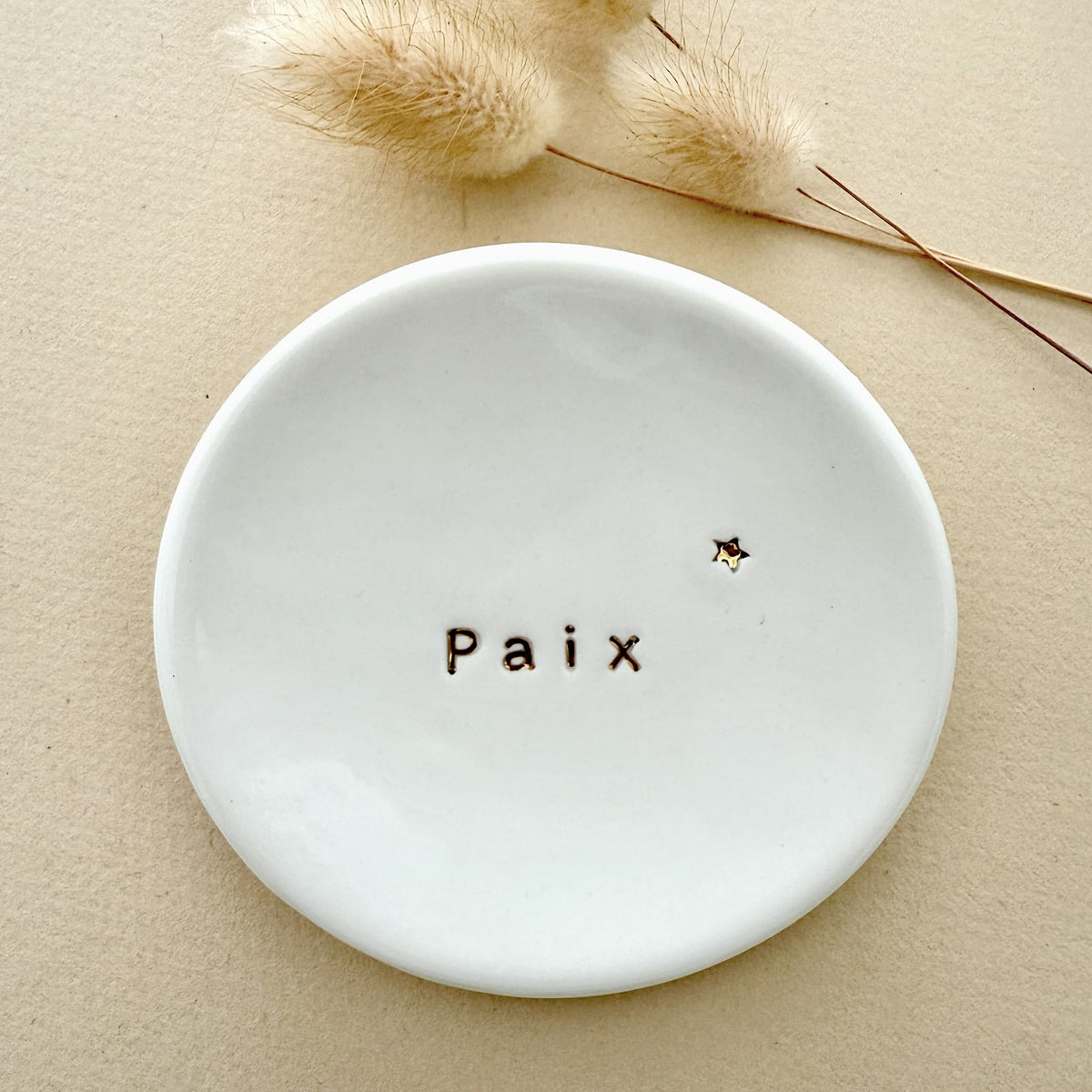 Coupelle Porcelaine et Or - Paix