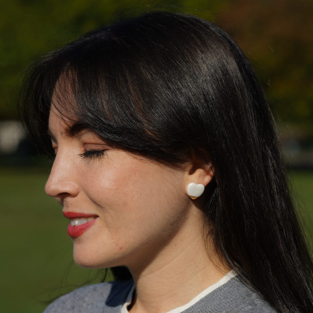 Puces Grand Cœur d’Or – Porcelaine et or