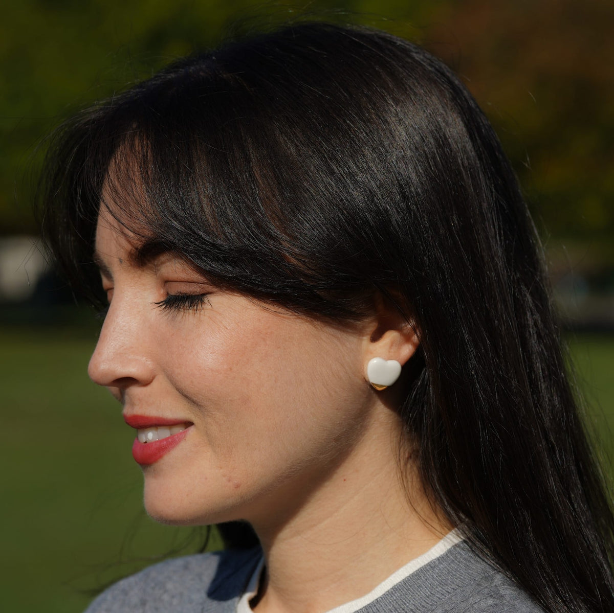 Puces Grand Cœur d’Or – Porcelaine et or