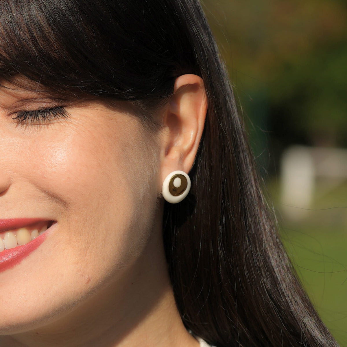 Puces Halo Doré – Porcelaine et or