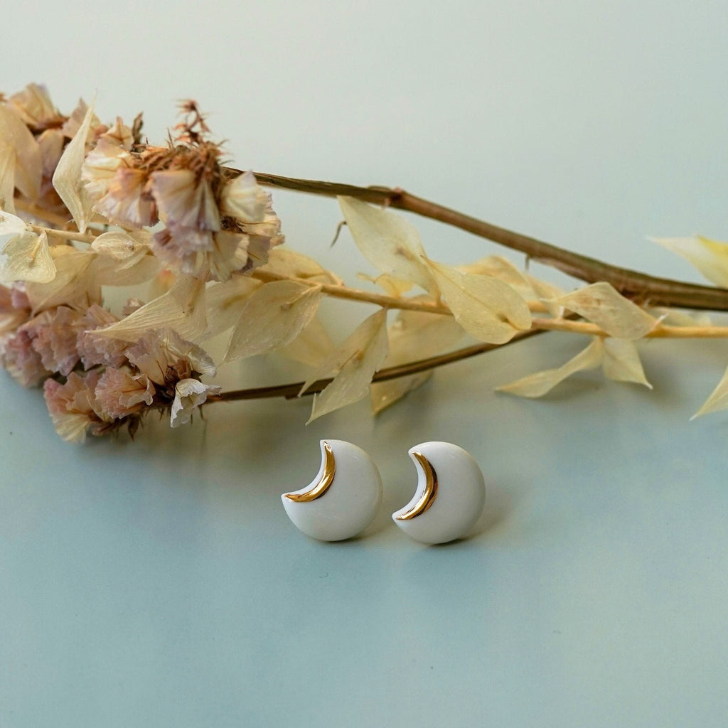 Puces Lune Blanche – Porcelaine et or