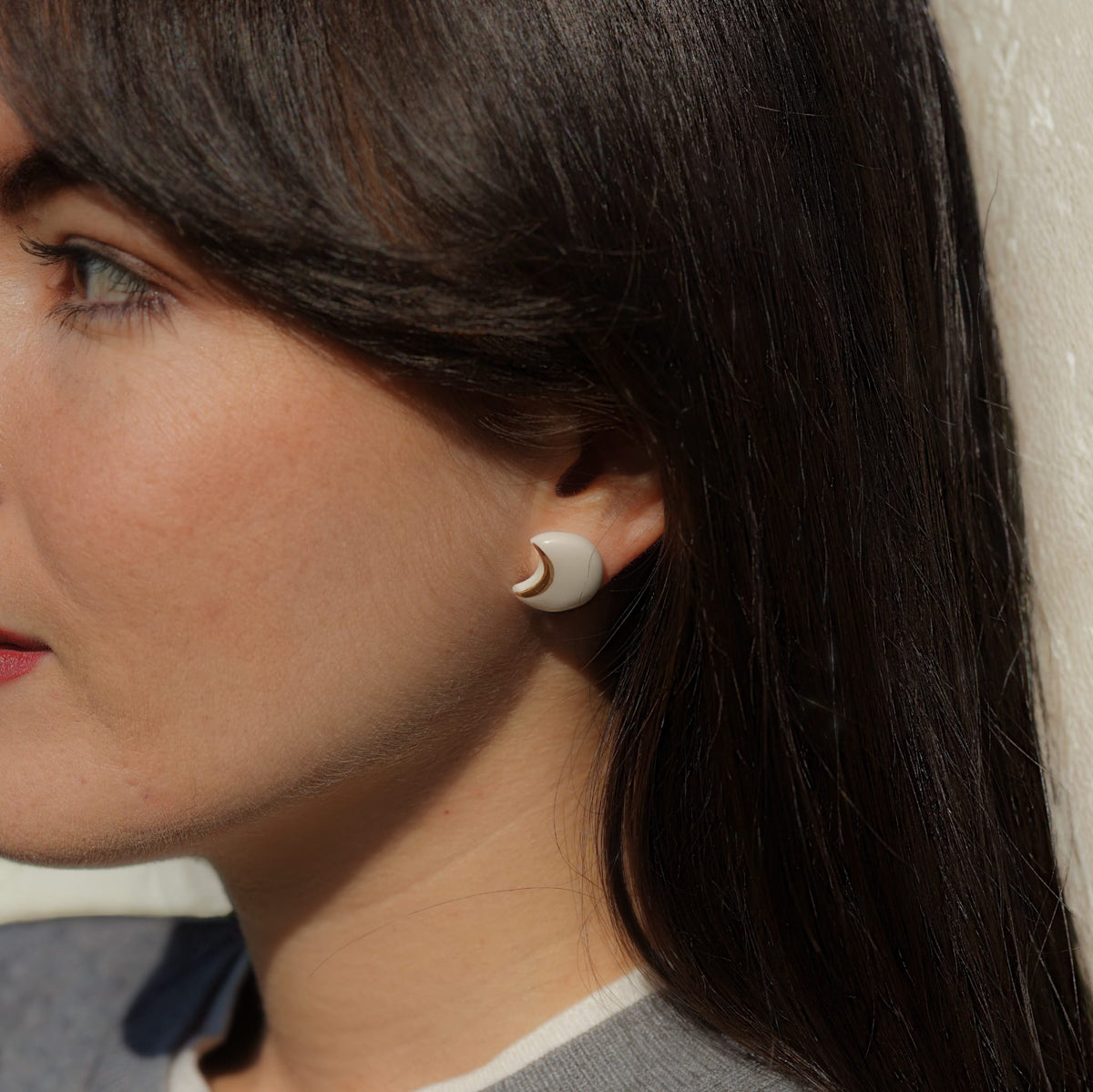 Puces Lune Blanche – Porcelaine et or