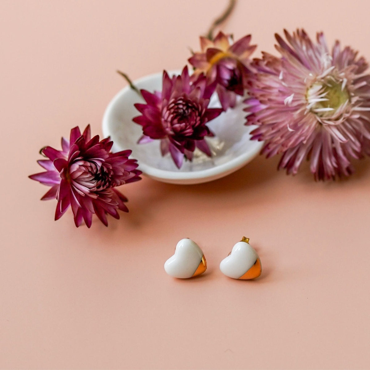 Puces Petit Cœur d’Or – Porcelaine et o